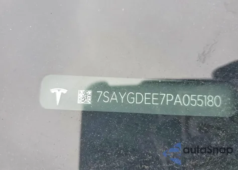 2023 Tesla Model Y из США, поврежденный, VIN 7SAYGDEE7PA055180